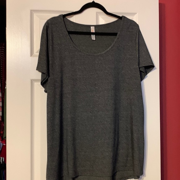Lularoe grey heathered short sleeve tshirt 2xl - Picture 1 of 6
